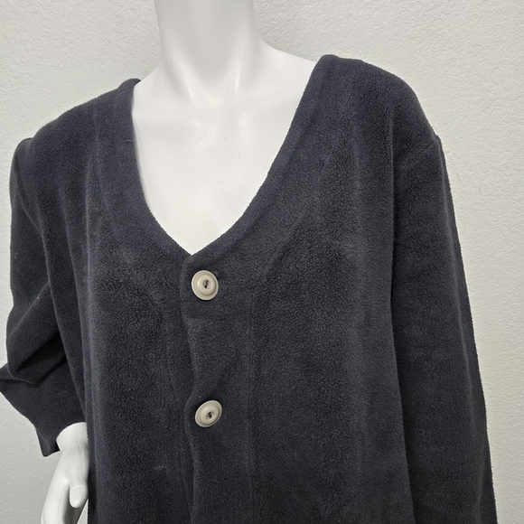 Blue Fish Black Button-Up Coat Size XL - Picture 9 of 14